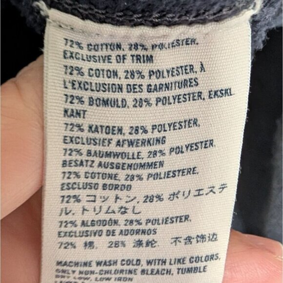 Abercrombie Fitch Indian Head Muscle Hoodie Kids Size XL Blue Hooded Sweatshirt - Picture 8 of 13